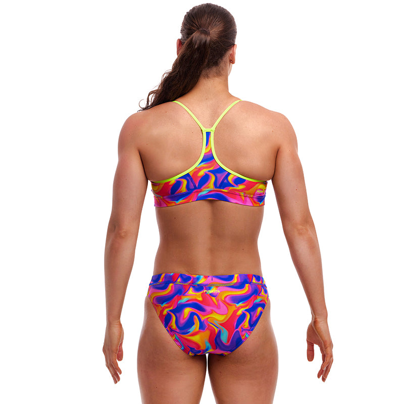 Funkita - Summer Swirl - Ladies Eco Swim Crop Top