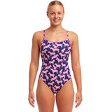 Funkita - Sweet Stripes - Ladies Diamond Back One Piece
