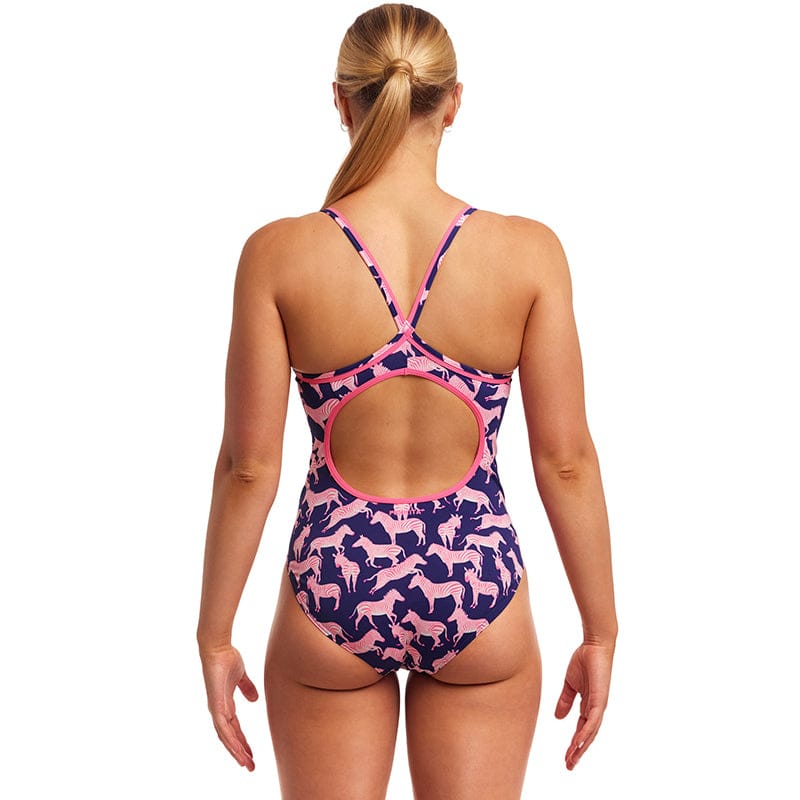 Funkita - Sweet Stripes - Ladies Diamond Back One Piece