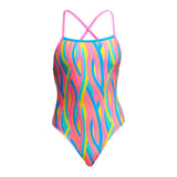 Funkita - Swirly Straws - Ladies Eco Strapped In One Piece
