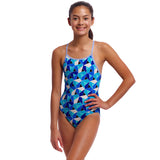 Funkita - Tetra Tonic - Girls Eco Diamond Back One Piece