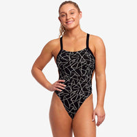 Funkita - Texta Mess - Ladies Brace Free One Piece