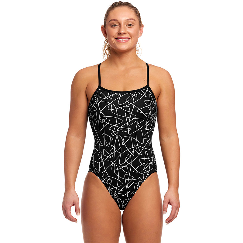 Funkita - Texta Mess - Ladies Single Strap One Piece