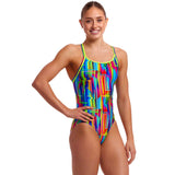 Funkita - The Glitch - Ladies Eco Diamond Back One Piece