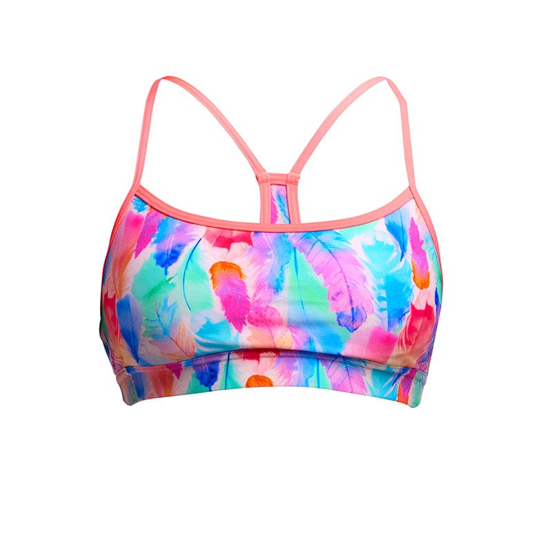 Funkita - Tickle Pink - Ladies Eco Swim Crop Top