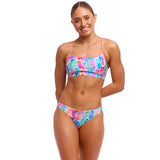 Funkita - Tickle Pink - Ladies Eco Swim Crop Top