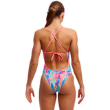 Funkita - Tickle Pink - Ladies Eco Tie Me Tight One Piece