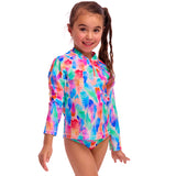Funkita - Tickle Pink - Toddler Girls Zippy Rash Vest