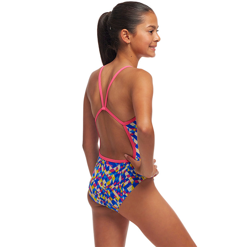 Funkita - Time Warp - Girls Eco Single Strap One Piece