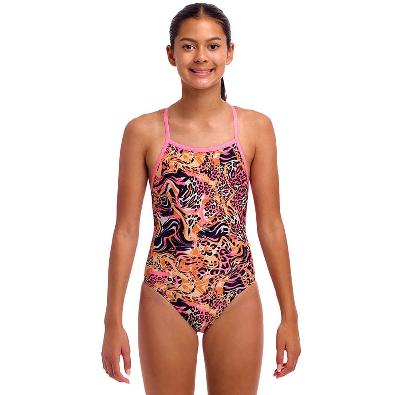 Funkita - Tipsy Tiger - Girls Eco Tie Me Tight One Piece