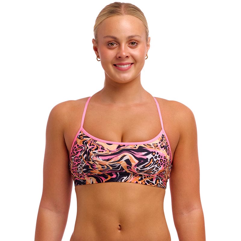 Funkita - Tipsy Tiger - Ladies Eco Swim Crop Top