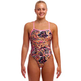 Funkita - Tipsy Tiger - Ladies Eco Tie Me Tight One Piece