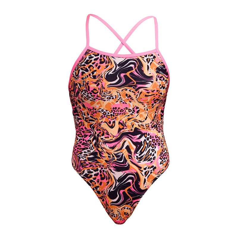 Funkita - Tipsy Tiger - Ladies Eco Tie Me Tight One Piece