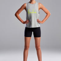 Funkita - Grey Scribble - Ladies Hank The Tank Top