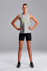Funkita - Grey Scribble - Ladies Hank The Tank Top