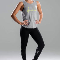 Funkita - Grey Scribble - Ladies Hank The Tank Top