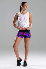 Funkita - White Scribble - Ladies Hank The Tank Top