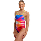 Funkita - Touch Of Paradise - Ladies Eco Tie Me Tight One Piece