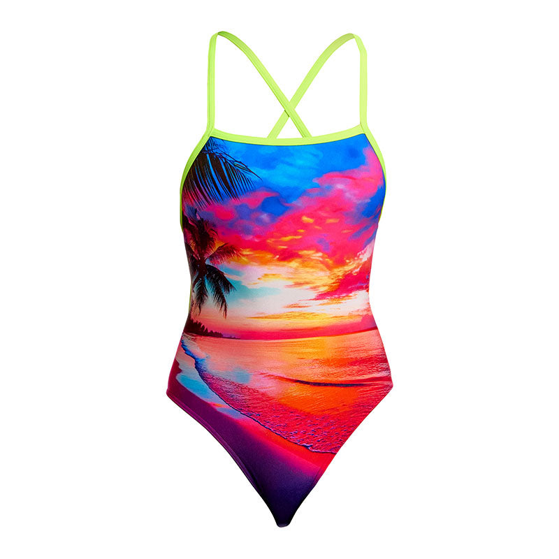 Funkita - Touch Of Paradise - Ladies Eco Tie Me Tight One Piece
