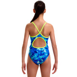 Funkita - Try Blue - Girls Eco Diamond Back One Piece