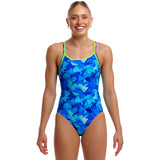 Funkita - Try Blue - Ladies Eco Diamond Back One Piece
