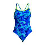 Funkita - Try Blue - Ladies Eco Diamond Back One Piece