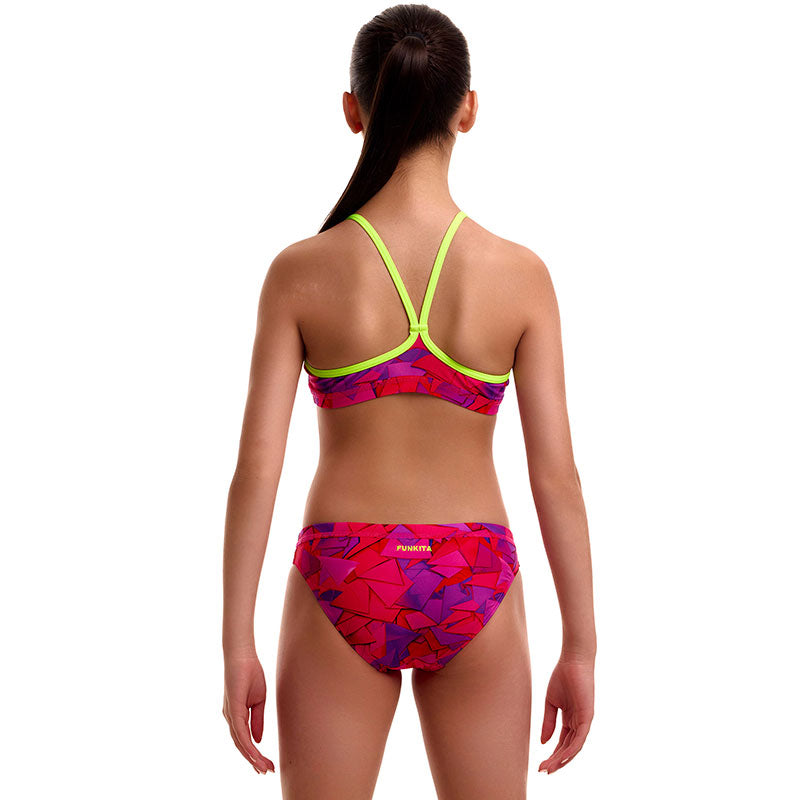 Funkita - Try Pink - Girls Eco Racerback Two Piece