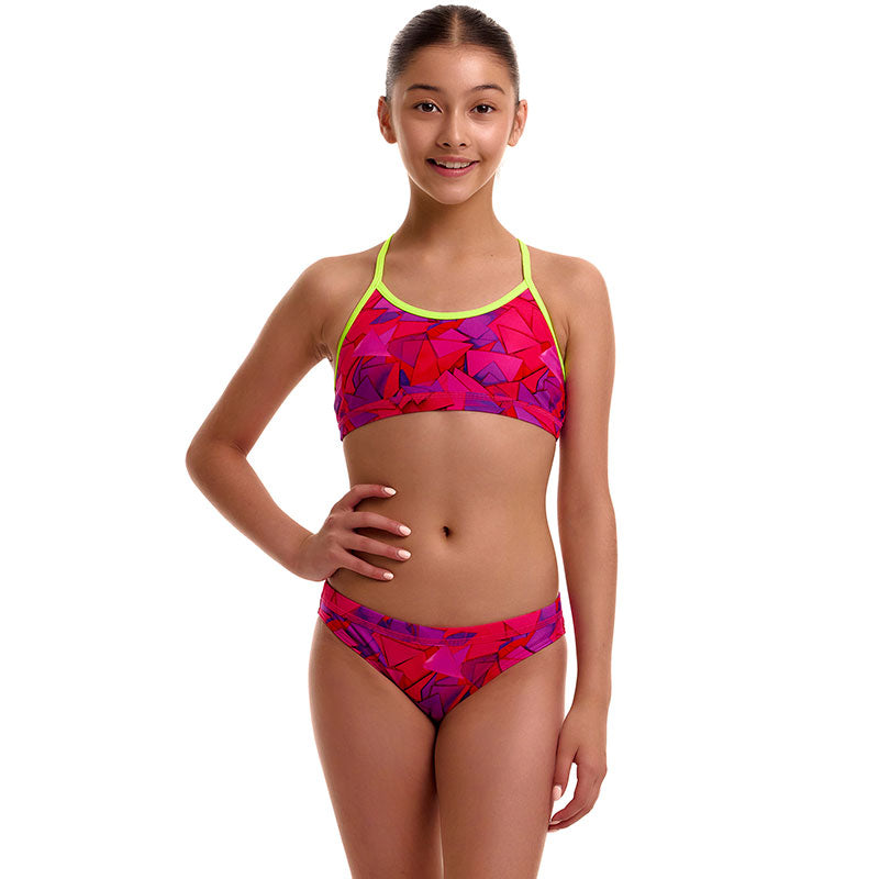 Funkita - Try Pink - Girls Eco Racerback Two Piece