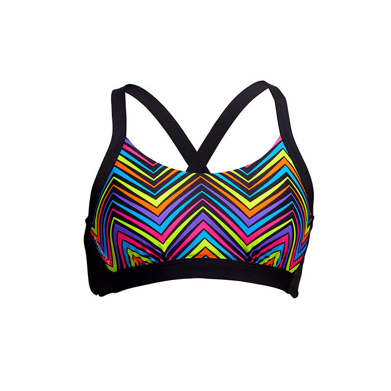 Funkita - Up Down - Ladies Eco Hold Steady Crop Top