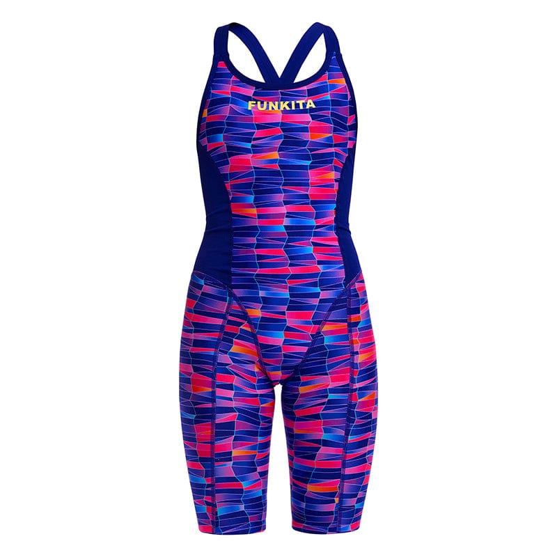 Funkita - Warped Waves - Girls Eco Fast Training One Piece