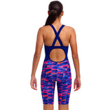 Funkita - Warped Waves - Girls Eco Fast Training One Piece