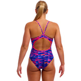 Funkita - Warped Waves - Ladies Eco Diamond Back One Piece