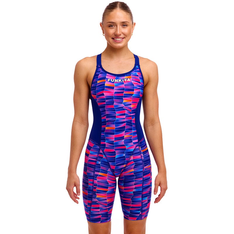 Funkita - Warped Waves - Ladies Eco Fast Training One Piece