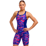 Funkita - Warped Waves - Ladies Eco Fast Training One Piece