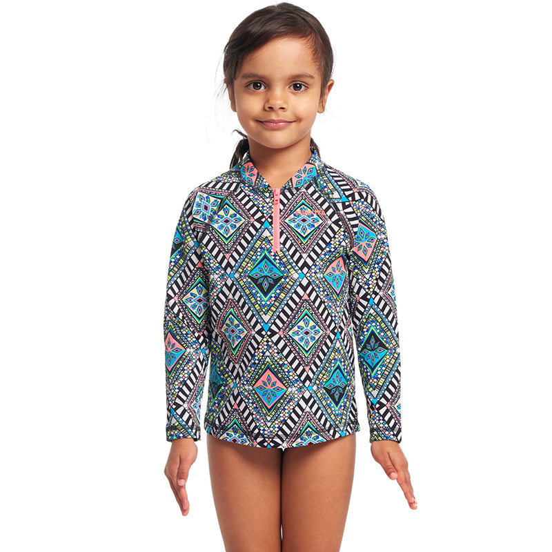 Funkita - Weave Please - Toddler Girls Zippy Rashie & Brief