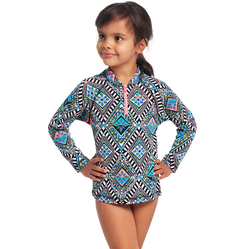 Funkita - Weave Please - Toddler Girls Zippy Rashie & Brief