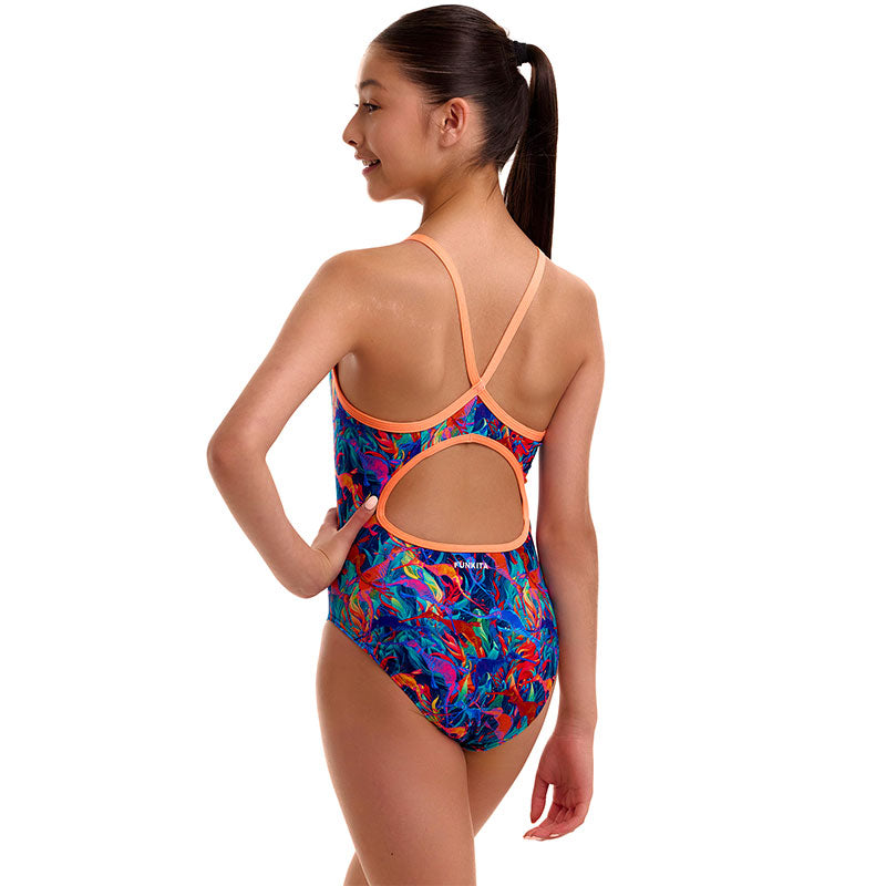 Funkita - Weedy One - Girls Eco Diamond Back One Piece