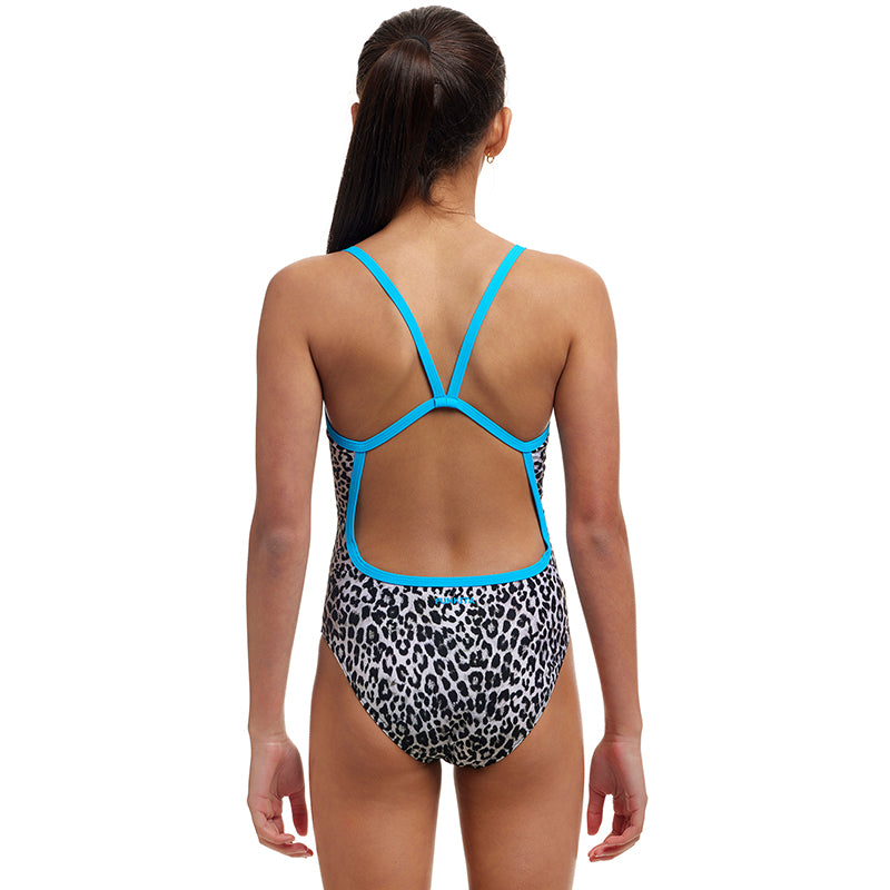 Funkita - White Walker - Girls Eco Single Strap One Piece