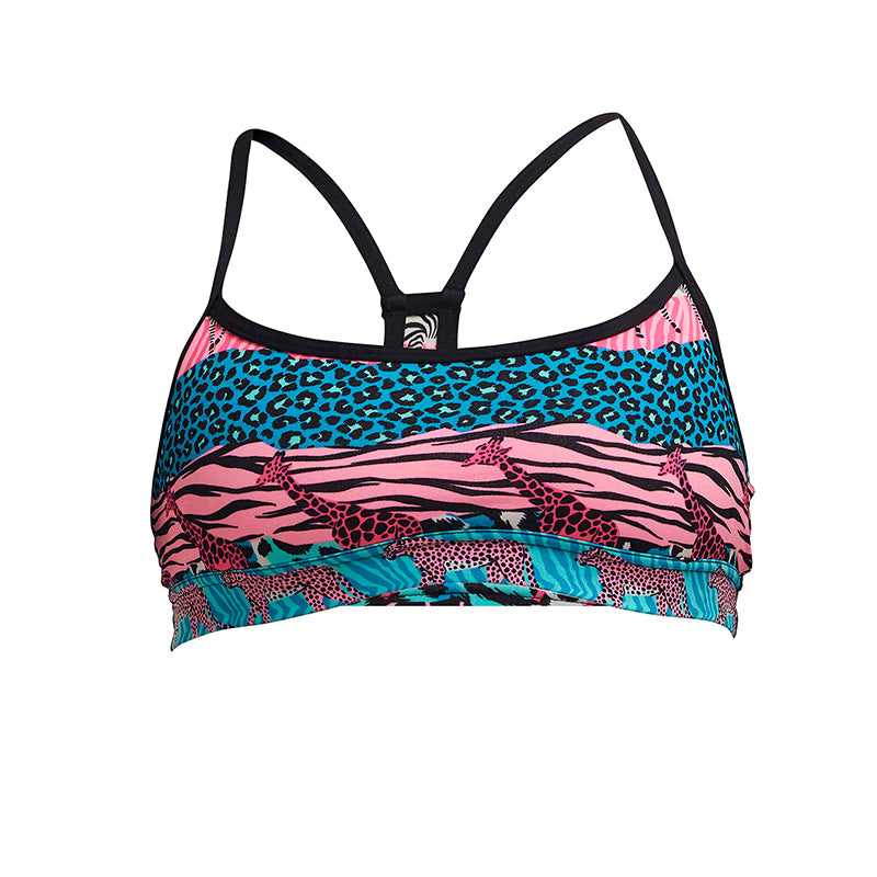 Funkita - Wild Things - Girls Eco Swim Crop Top