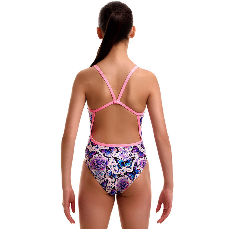 Funkita - Wings To Fly - Girls Eco Single Strap One Piece