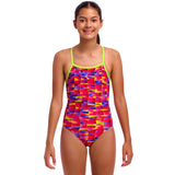 Funkita - Wriggle Walls - Girls Eco Tie Me Tight One Piece