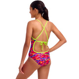 Funkita - Wriggle Walls - Girls Eco Tie Me Tight One Piece