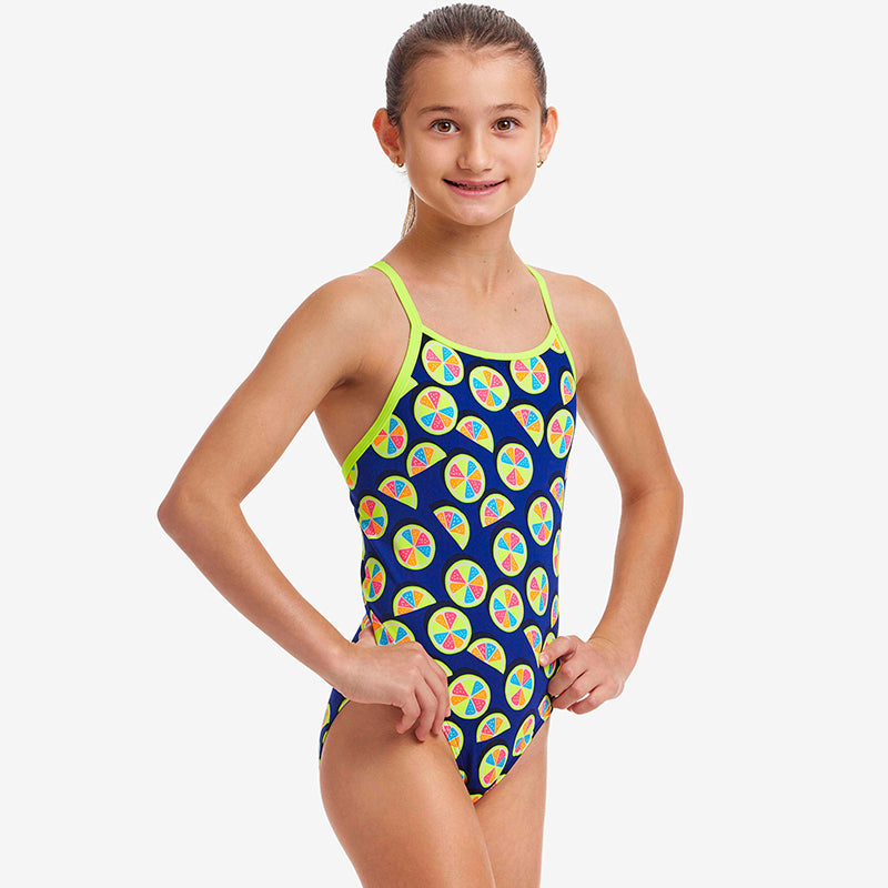 Funkita - You Lemon - Girls Eco Diamond Back One Piece