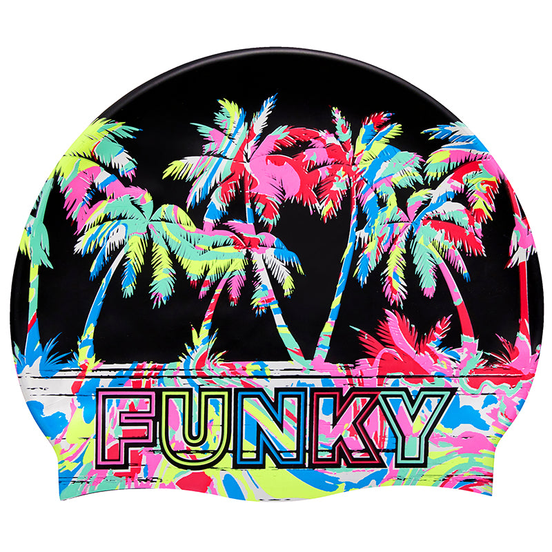 Funky - Sunset City - Silicone Swimming Cap