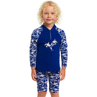Funky Trunks - Beached Bro - Toddler Boys Zippy Rash Vest