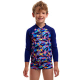 Funky Trunks - Blast Buddies - Toddler Boys Zippy Rash Vest