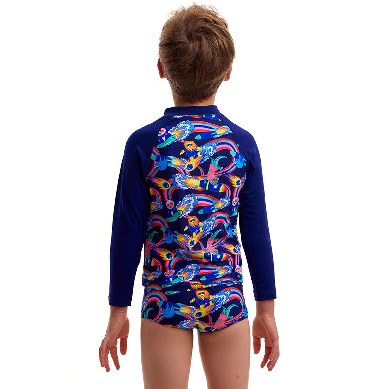 Funky Trunks - Blast Buddies - Toddler Boys Zippy Rash Vest
