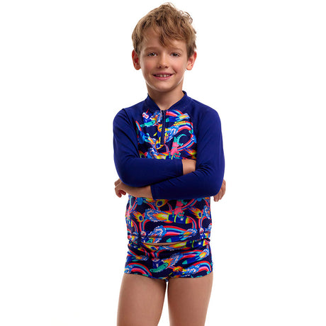 Funky Trunks - Blast Buddies - Toddler Boys Zippy Rash Vest