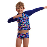 Funky Trunks - Blast Buddies - Toddler Boys Zippy Rash Vest