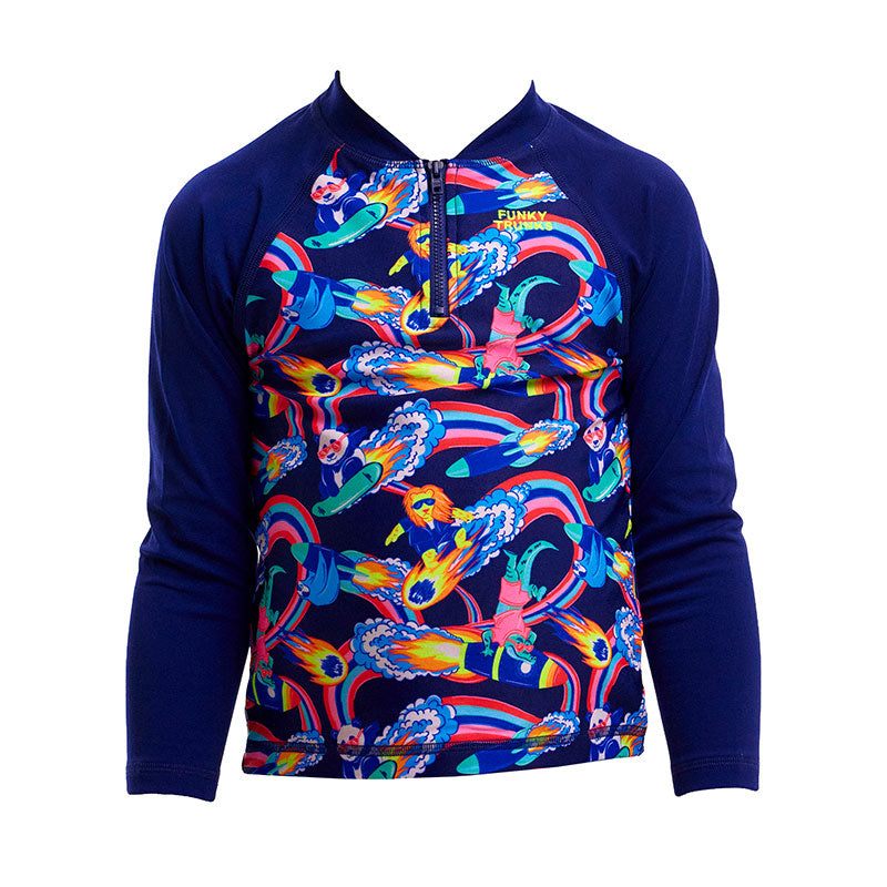 Funky Trunks - Blast Buddies - Toddler Boys Zippy Rash Vest
